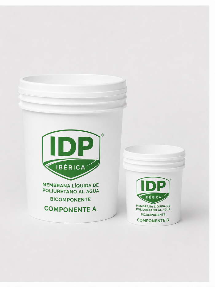 Membrana líquida de poliuretano al agua bicomponente