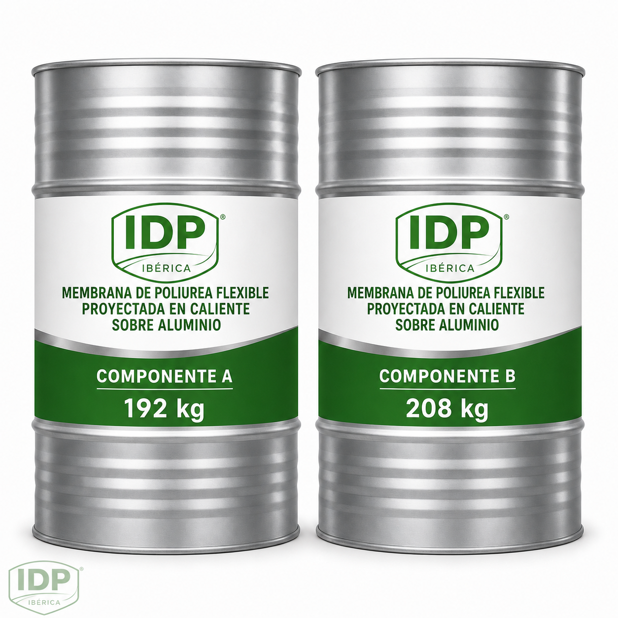 Imagen técnica de Membrana de poliurea flexible proyectada en caliente sobre aluminio