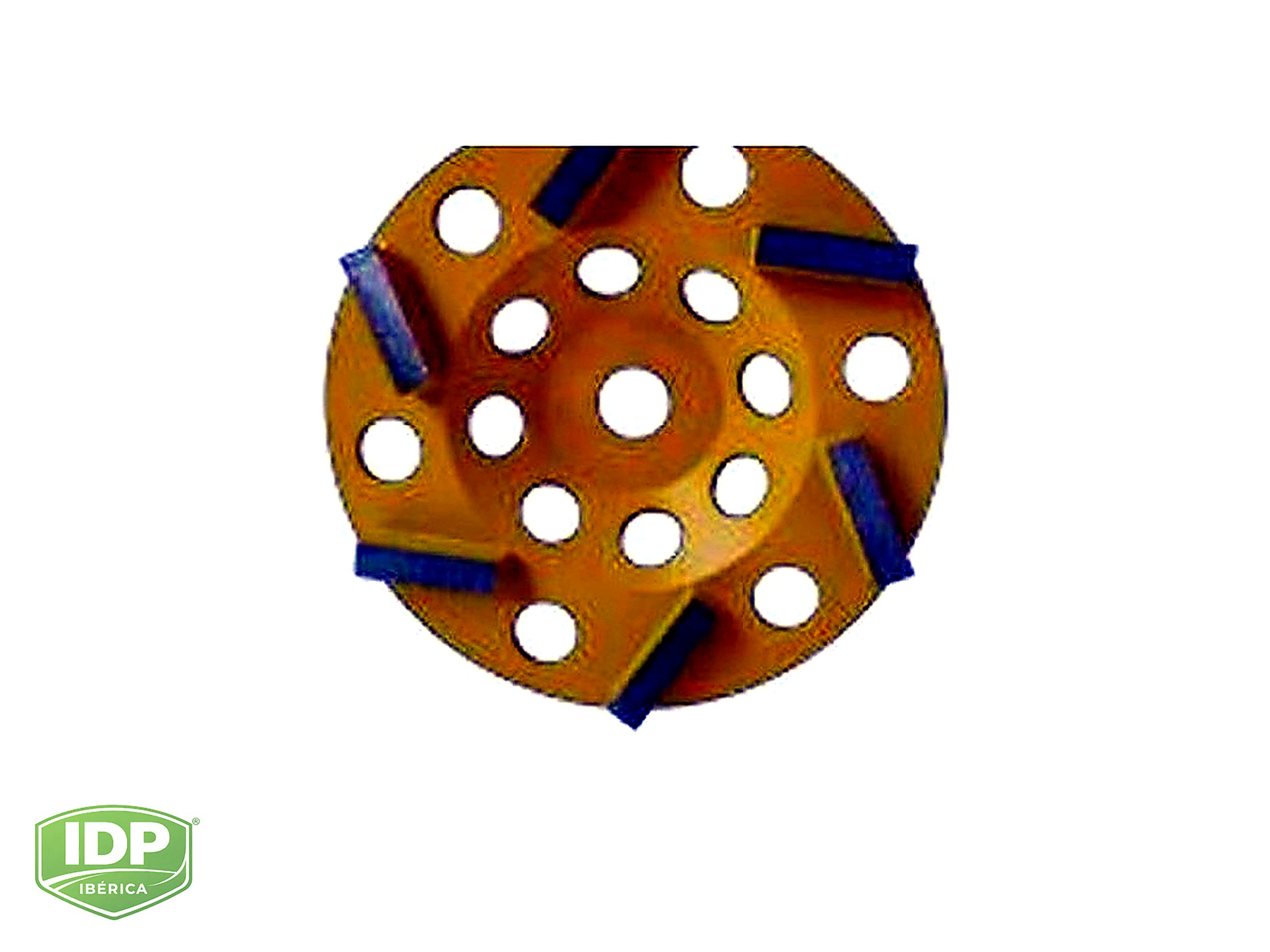 Imagen técnica de Plato o soporte diamantado para preparación mecánica de pavimentos - Plato 18
