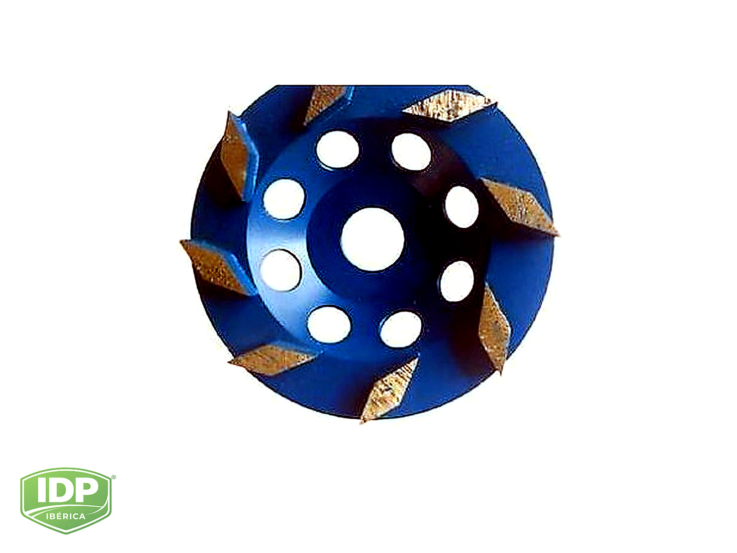 Imagen técnica de Plato o soporte diamantado para preparación mecánica de pavimentos - Plato 19