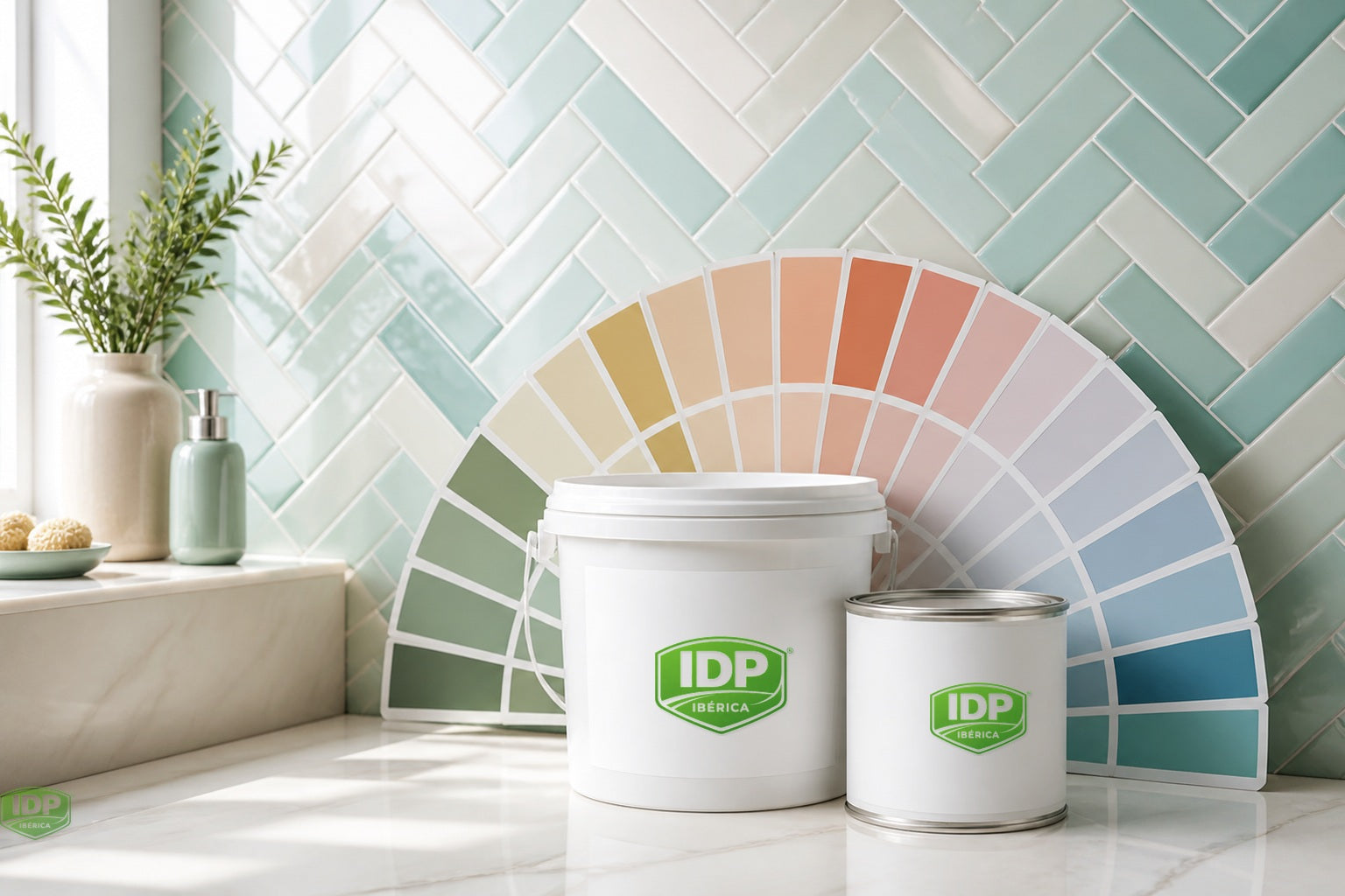 Revestimiento para azulejos IDP con carta de colores