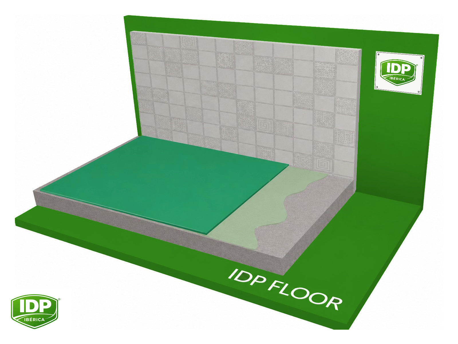 Esquema técnico de IDP Floor EP 10 W