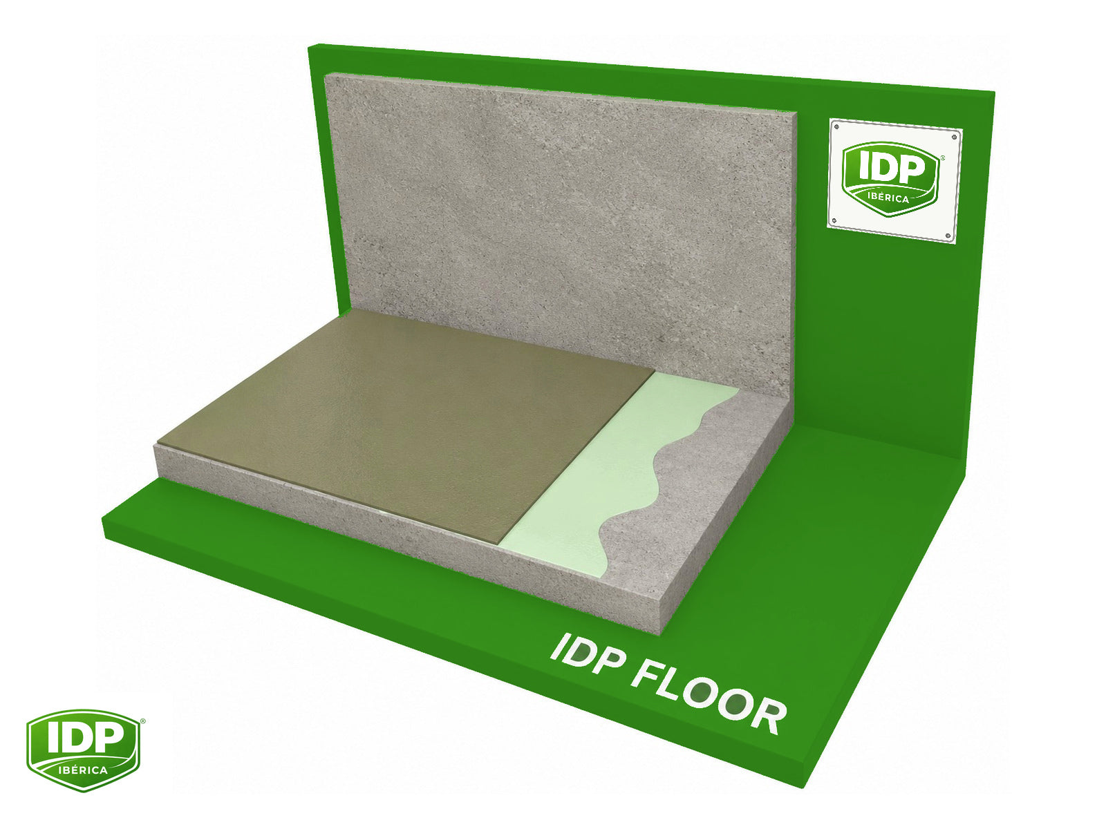 Esquema técnico de IDP Floor EP 20 R