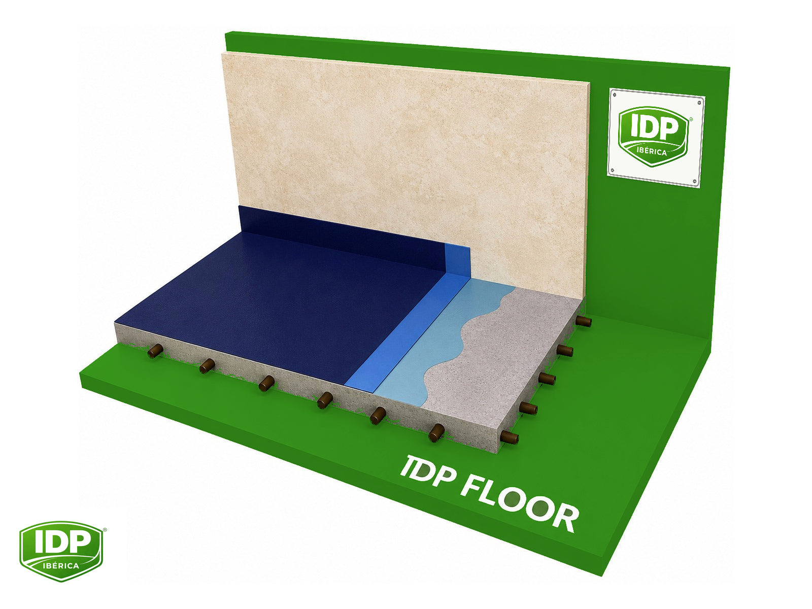 Esquema técnico de IDP Floor EP 20 W