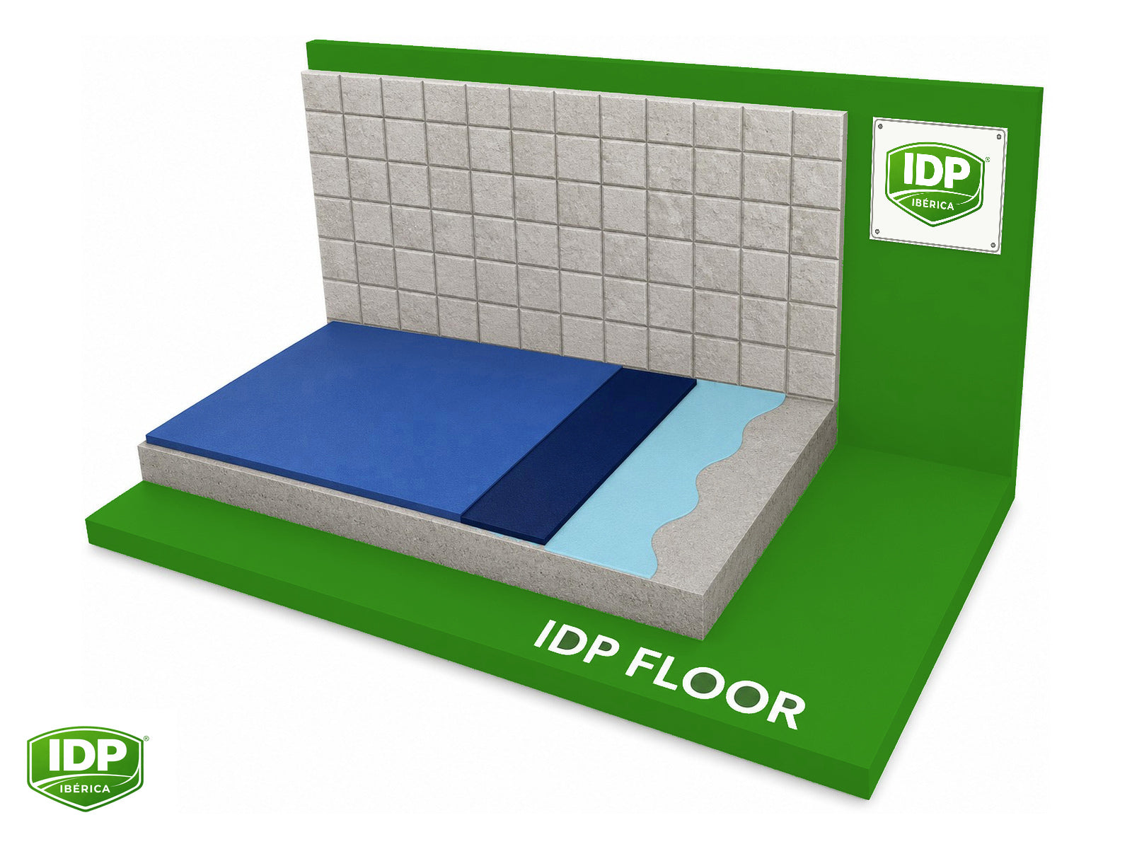 Esquema técnico de IDP Floor EP 30 CD