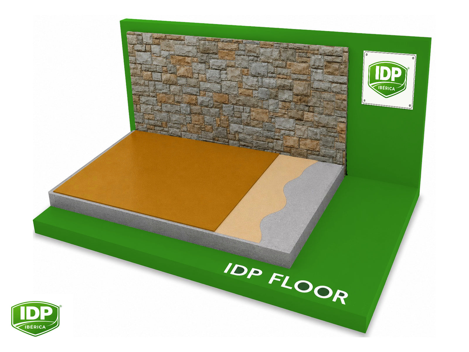 Esquema técnico de IDP Floor PU 10 Sport