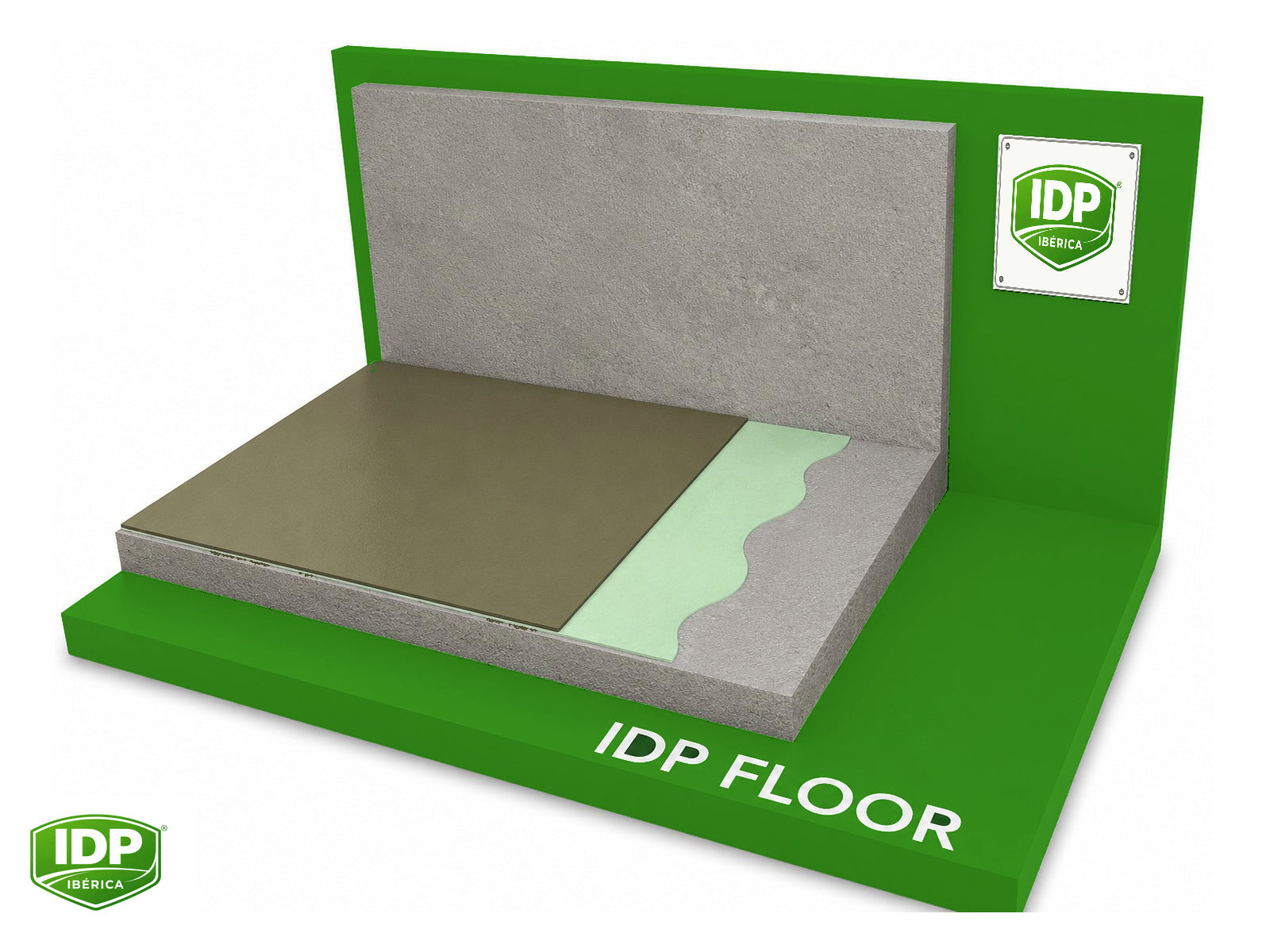Esquema técnico de IDP Floor PU 10 W Sport
