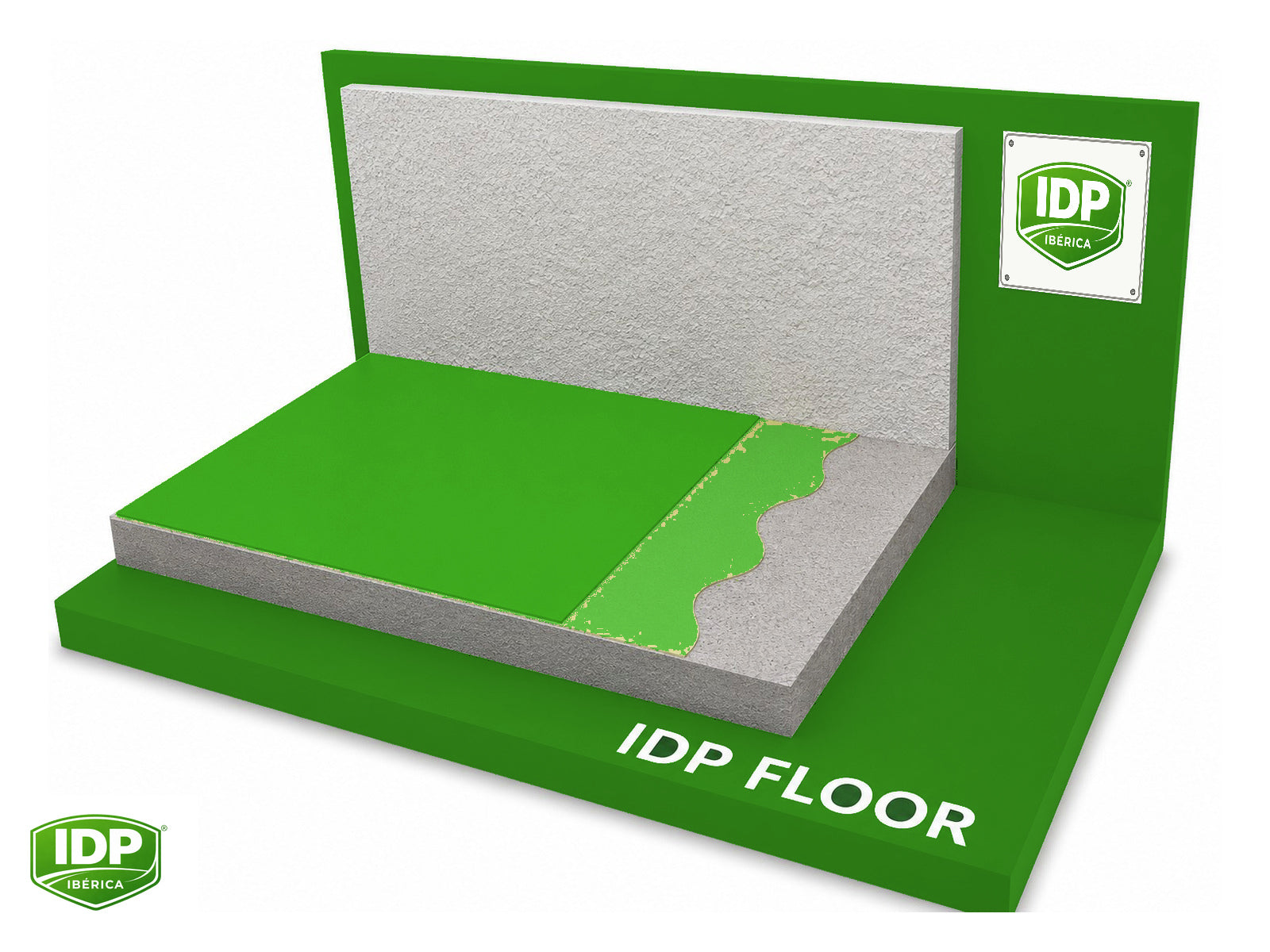 Esquema técnico de IDP Floor PU 10 W
