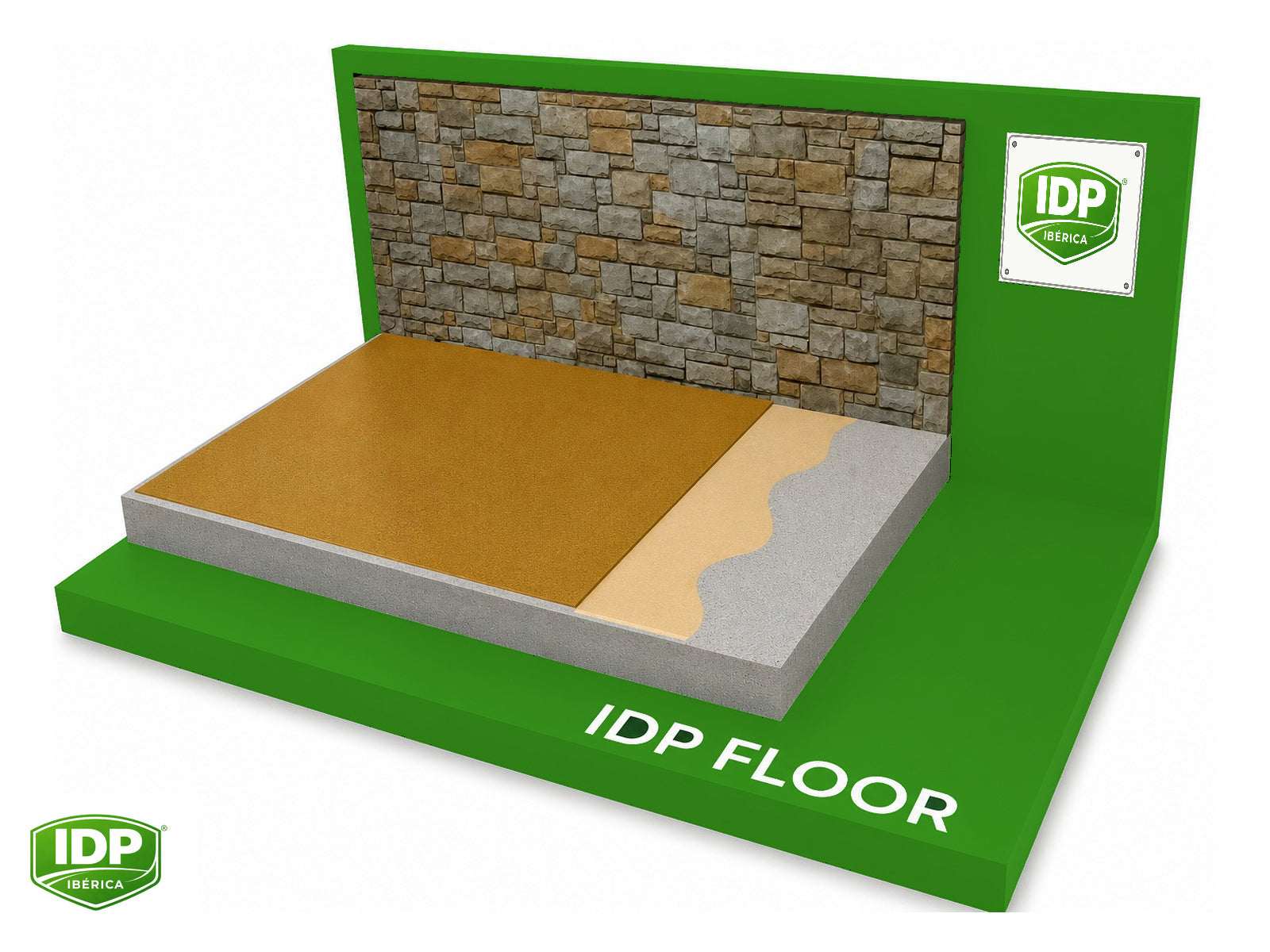 Esquema técnico de IDP Floor PU 20 W Sport