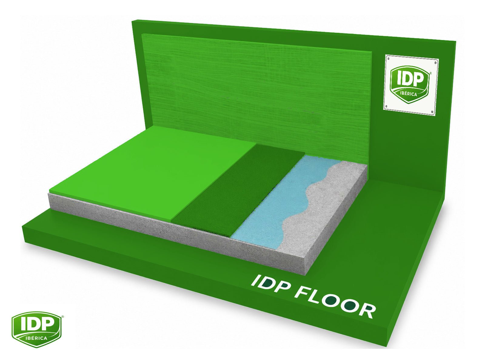 Esquema técnico de IDP Floor PU 30