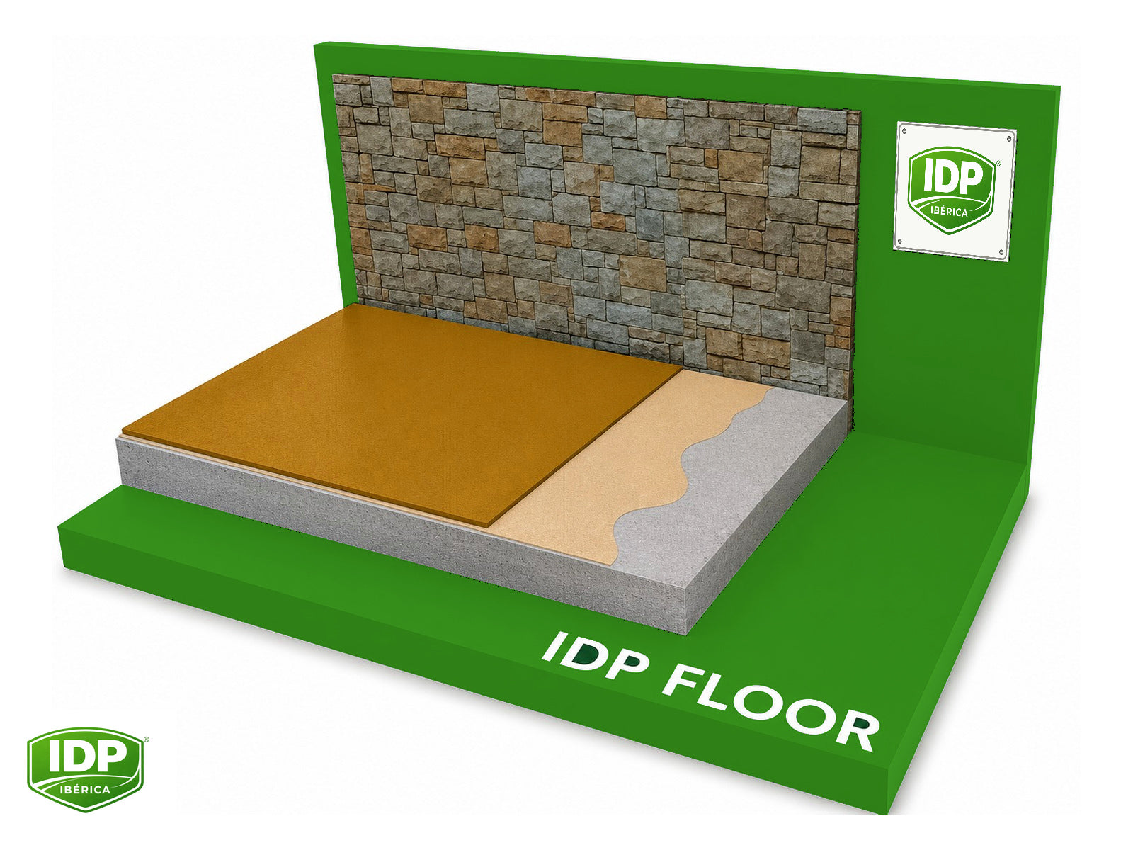 Esquema técnico de IDP Floor PU 40 Eco