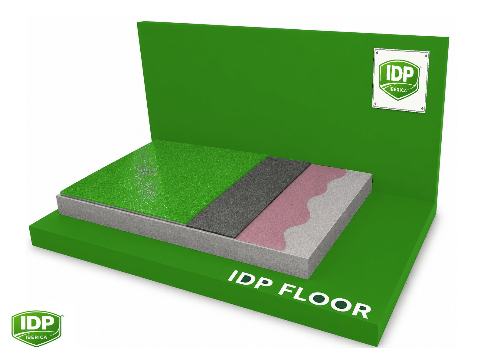 Esquema técnico de IDP Floor PU 40 Safety