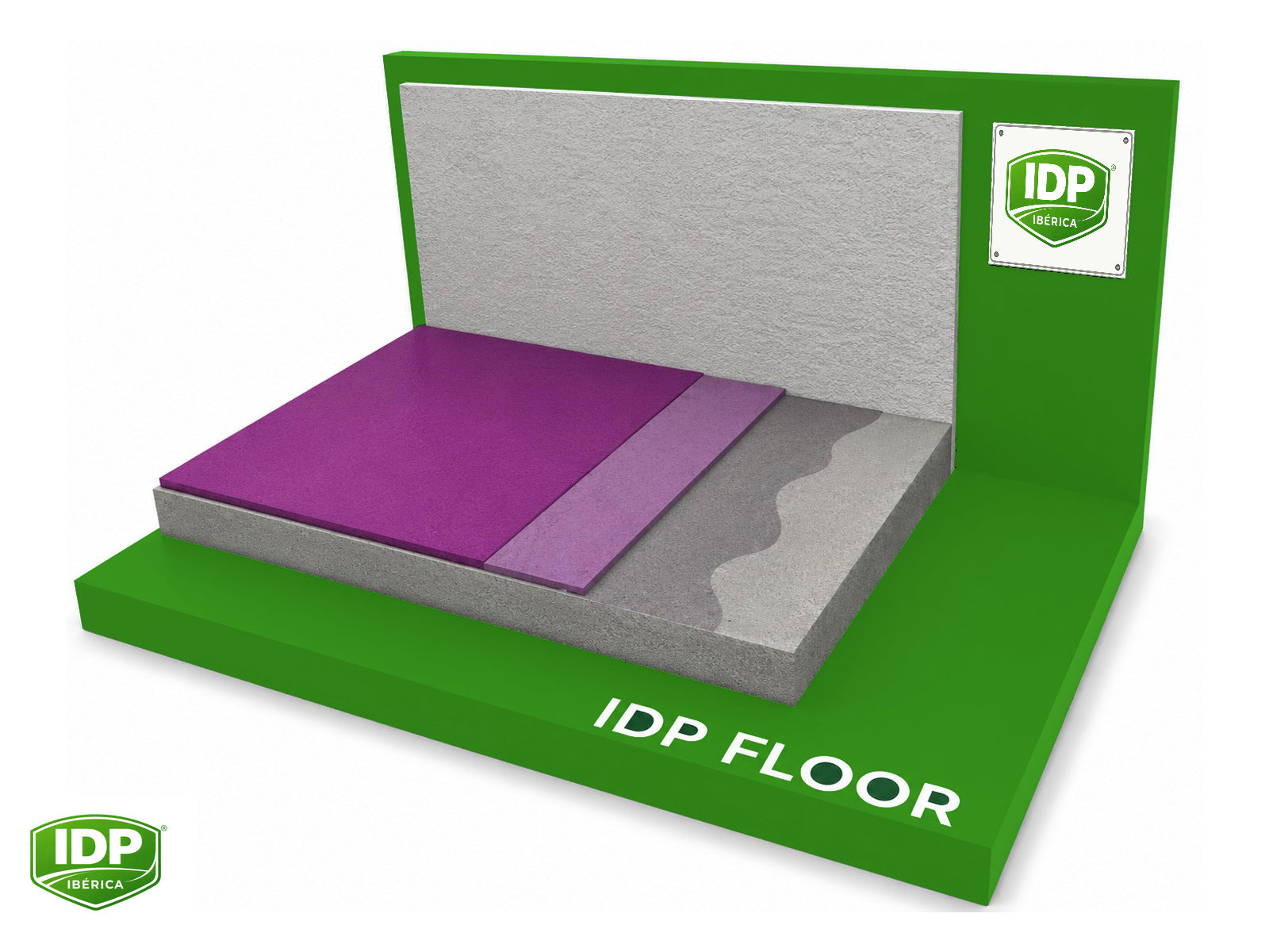 Esquema técnico de IDP Floor PUA H SL 30