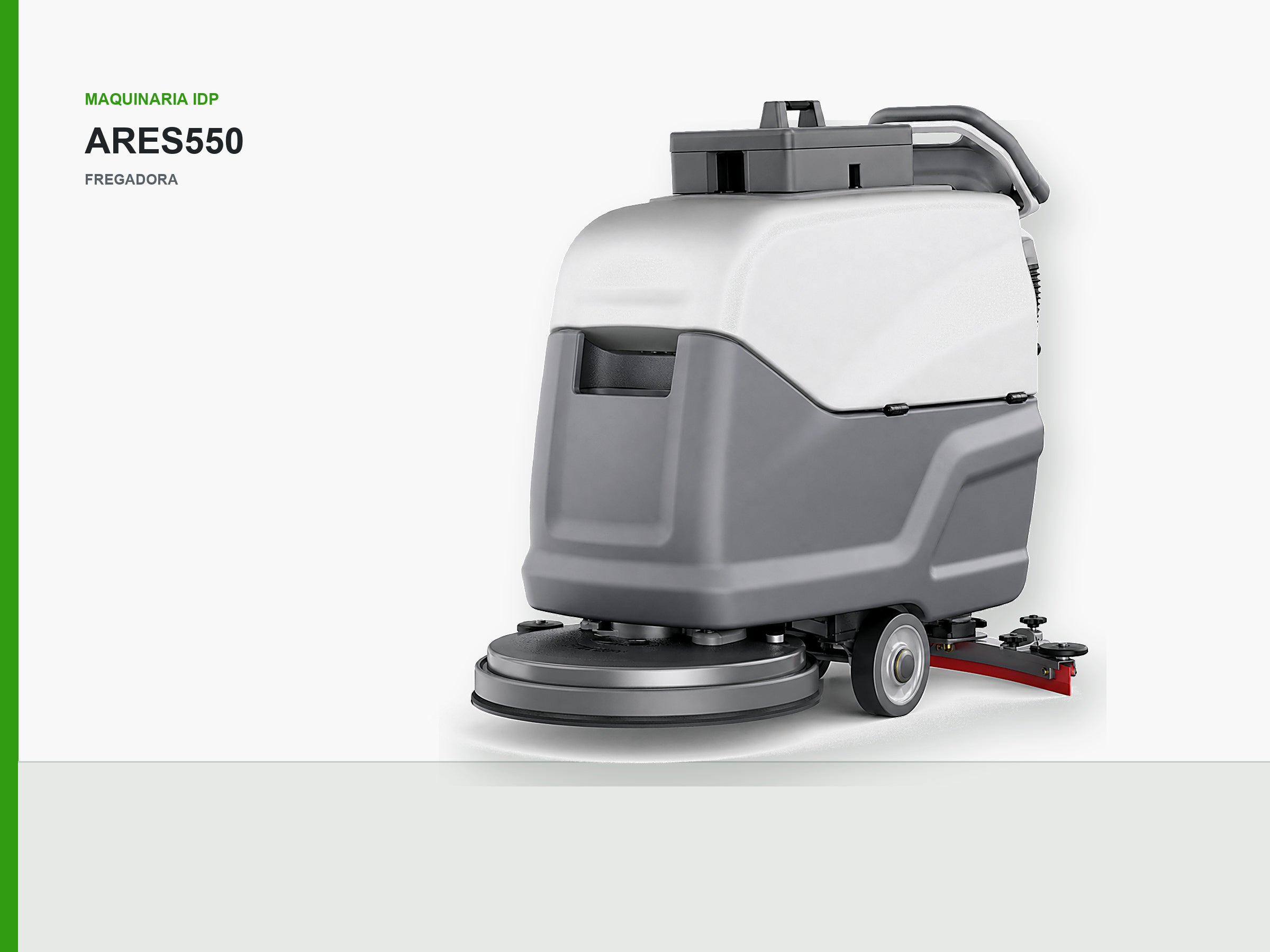 Fregadora autopropulsada IDP ARES550, maquinaria de limpieza industrial IDP para pavimentos