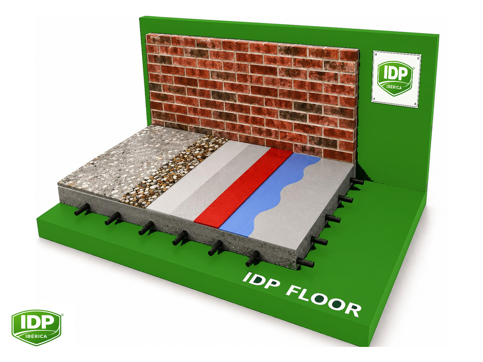 Esquema técnico de IDP Proof PU Deco Pavistone