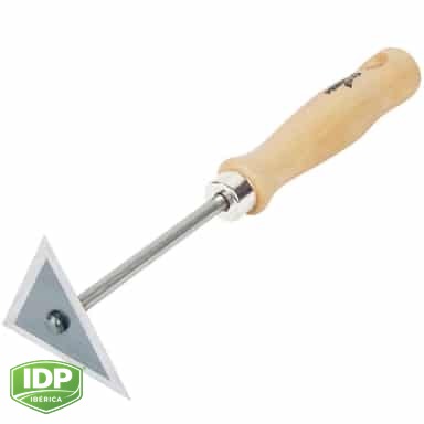 Rasqueta triangular 8 cm. M.Madera, maquinaria de limpieza industrial IDP para pavimentos