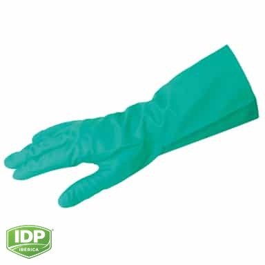 Par de Guantes Nitrilo Especial Químico - Talla GRANDE, esquema técnico del sistema IDP