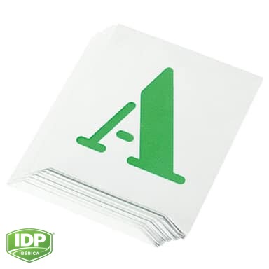 Juego de 26 letras A-Z para rotulación, maquinaria de limpieza industrial IDP para pavimentos