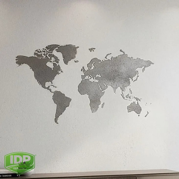 Stencil 5, 60 X 80 cm Mapamundi, maquinaria de limpieza industrial IDP para pavimentos