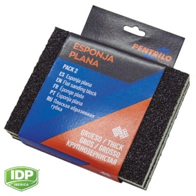 Esponja plana grano GRUESO (46), maquinaria de limpieza industrial IDP para pavimentos