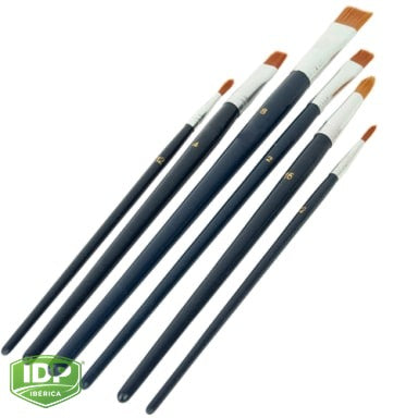 Kit Pincel Industrial Nº 4 (6 pinceles planos - varios tamaños), maquinaria de limpieza industrial IDP para pavimentos
