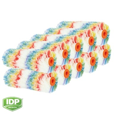 Pack 10 Mini Multicolor, 10 cm., maquinaria de limpieza industrial IDP para pavimentos