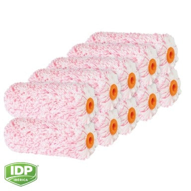 Pack 10 Mini Microfibra Seda, 10 cm., maquinaria de limpieza industrial IDP para pavimentos