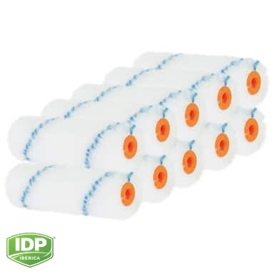 Pack 10 Mini Nylón Rayado Azul, 10 cm., maquinaria de limpieza industrial IDP para pavimentos