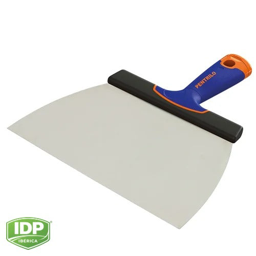 Espátula Bimateria Emplastecer Inox. 18 cm, maquinaria de limpieza industrial IDP para pavimentos