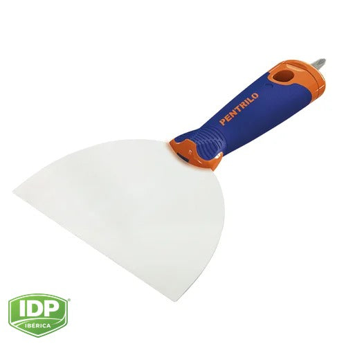 Espátula Bimateria Pladur Inox. con Destornillador 15 cm, maquinaria de limpieza industrial IDP para pavimentos
