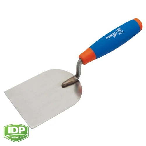 Paleta Bimateria Estucador Inox. 8 cm., maquinaria de limpieza industrial IDP para pavimentos